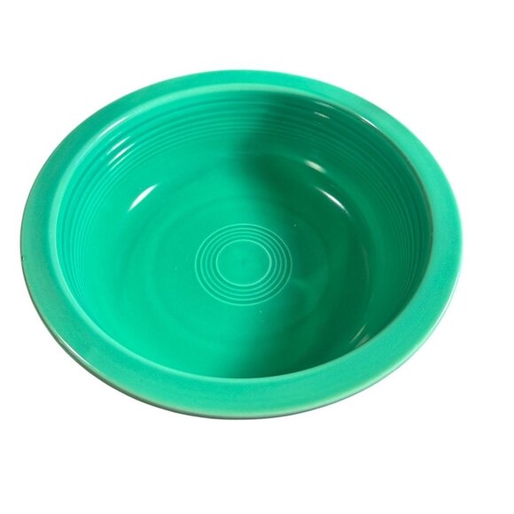 Vintage Fiesta Large Green Ceramic Serving Bowl 9" Diameter Made In USA - Picture 1 of 7